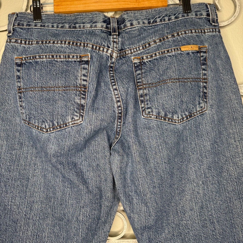 Tommy Jeans Mens Vintage Y2K Medium Wash Straight Leg Denim Pants Size 35x28 - Picture 3 of 7